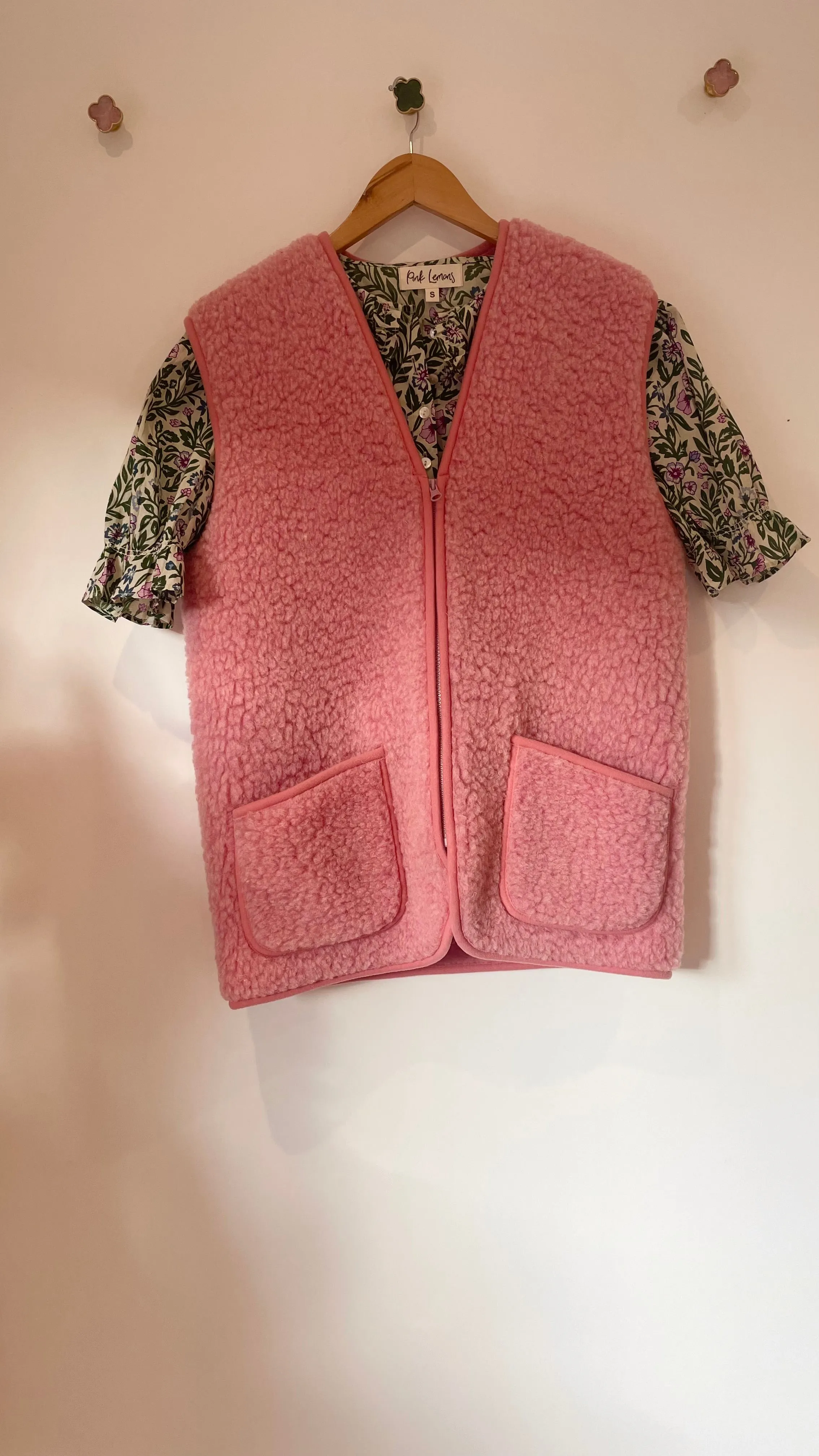 Wool Gilet - Pink