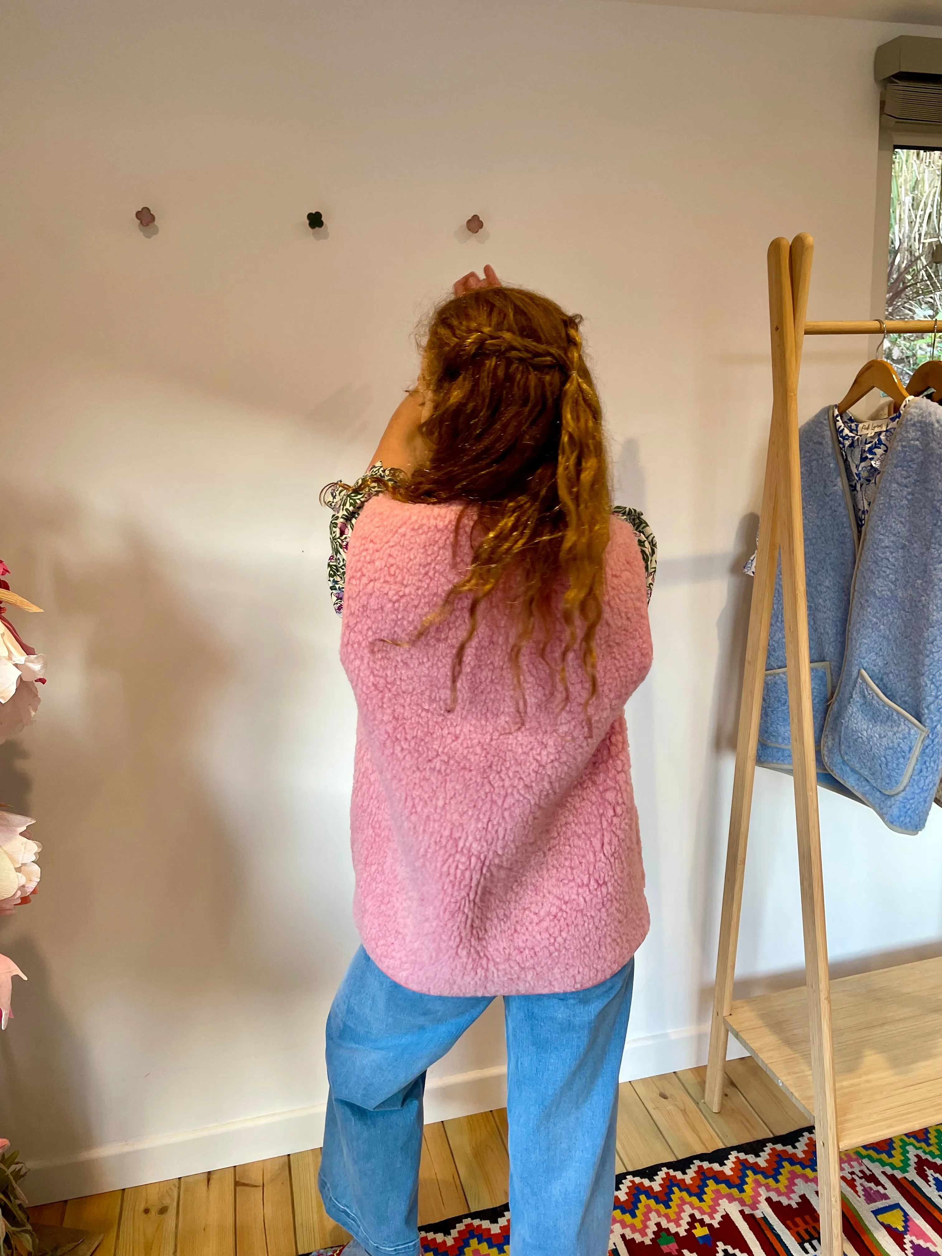 Wool Gilet - Pink