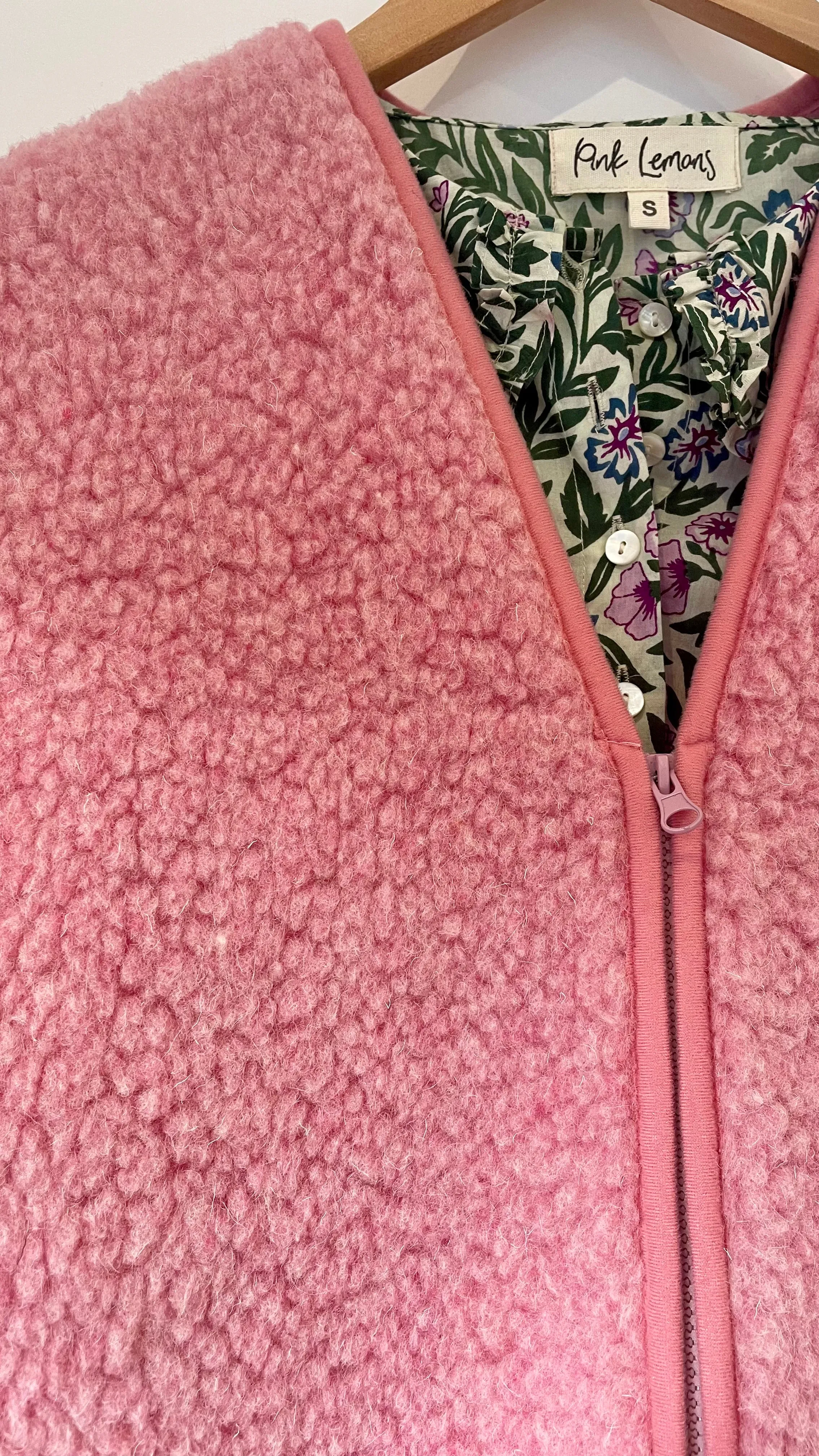 Wool Gilet - Pink