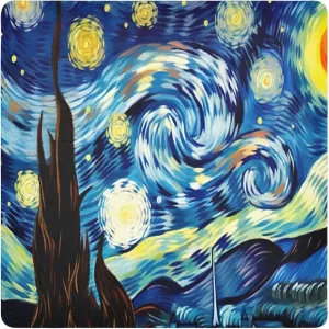 xigua Starry Night Self-Adhesive Magic Makeup Cloth Bag, Portable Protective Cosmetic Bag, Camera Lens Wrap for Travel, Gifts & Daily Use