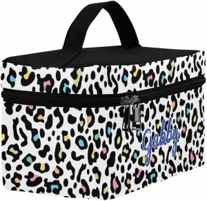 YESCUSTOM Personalized Makeup Bag Cosmetic Bag for Women Cosmetic Travel Makeup Bag, Leopard Large Travel Toiletry Bag for Girls Make Up Bag Brush Bags Reusable Toiletry Bag
