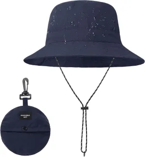 Zando Waterproof Bucket Hat for Women Outdoor Fishing Hat for Men Women Packable Summer Hat Hiking UV Protection Sun Hat