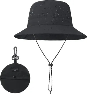 Zando Waterproof Bucket Hat for Women Outdoor Fishing Hat for Men Women Packable Summer Hat Hiking UV Protection Sun Hat